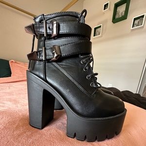 Black Boots with Buckles